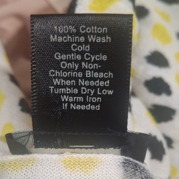 Ann Taylor Yellow and Black Polka Dot Short Sleeve Top Size XS - Picture 6 of 8